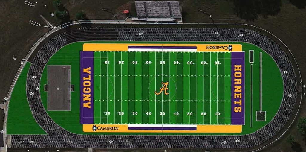 Drawing of the new football field to be built for MSD of Steuben County 