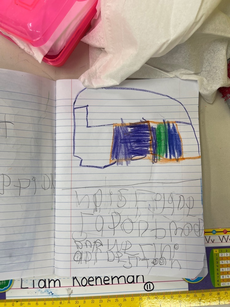 A response to reading sample from a student’s reader’s notebook