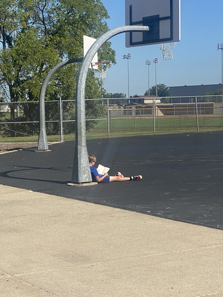 We can read on the basketball court!