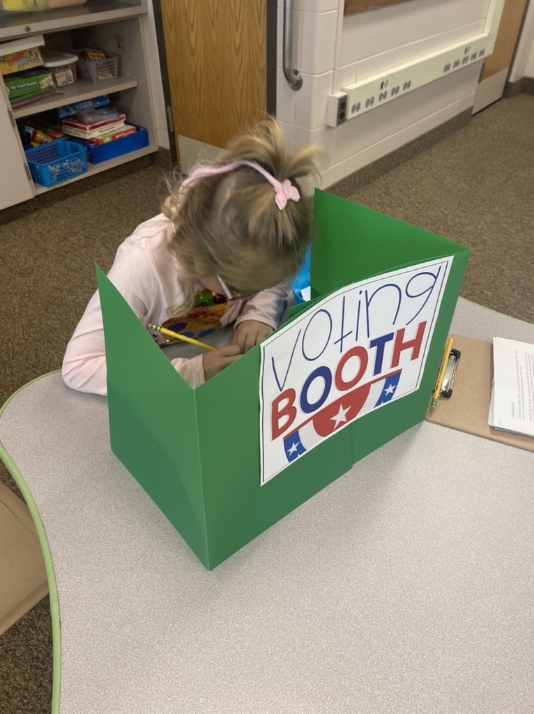 Student participating in voting