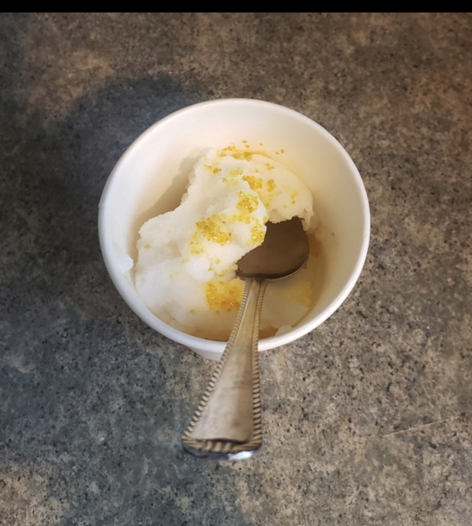 Snow Ice cream in a bowl